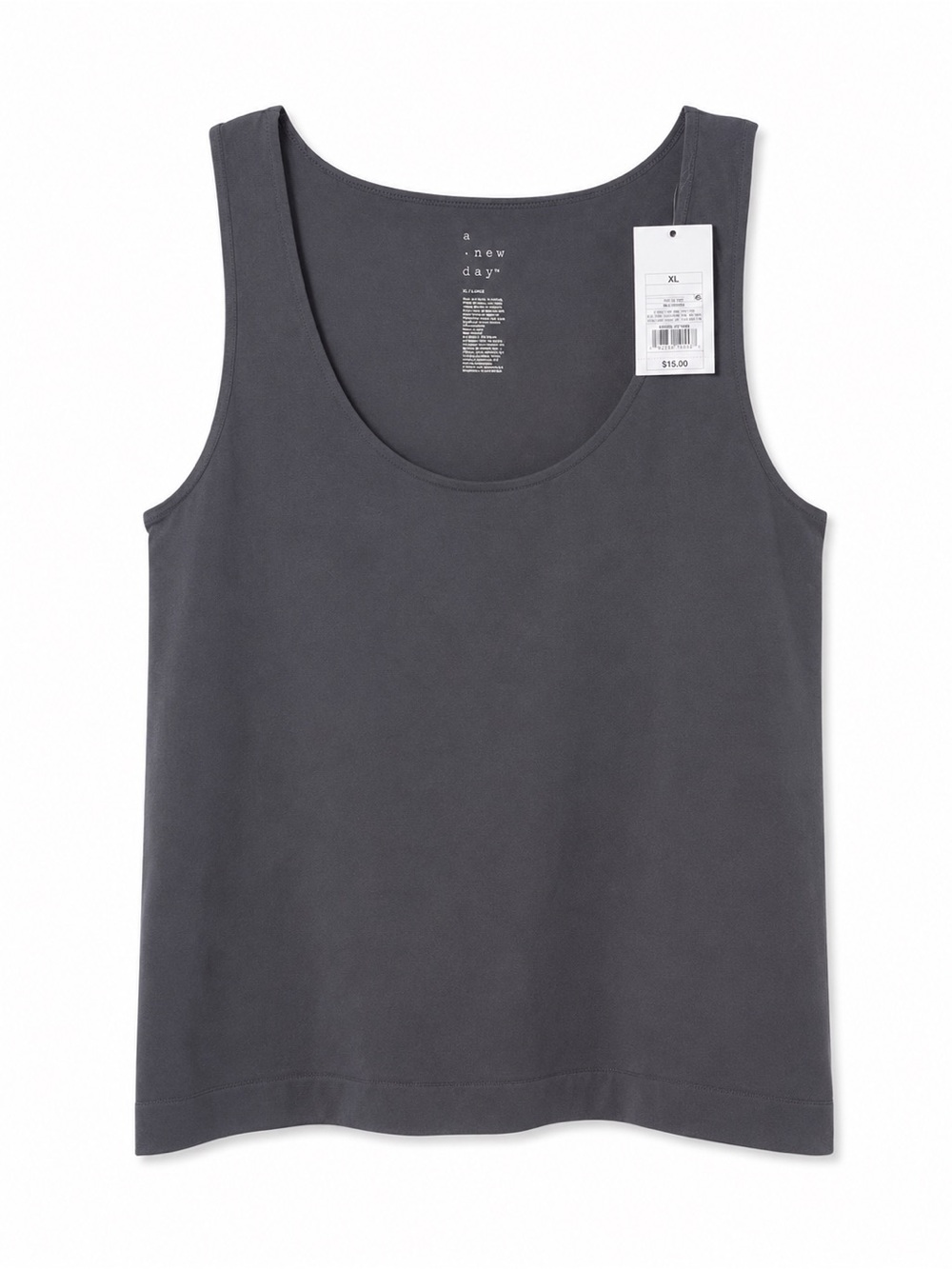 a new day Women's Scoop Neck Tank Top - Charcoal Gray